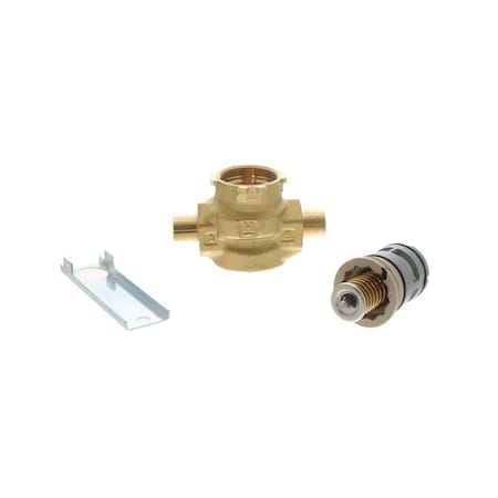 Resideo 1/2'' sweat two way cartridge cage valve 3.5cv bronze body VCZAA3100