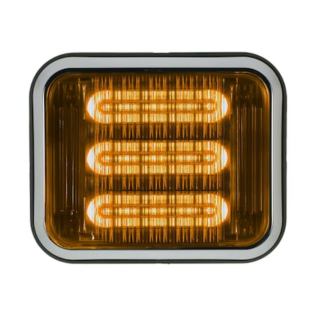 Code 3 LED PrizmIi With Bezel, Amber, 7"X9" 7912ABZ-75