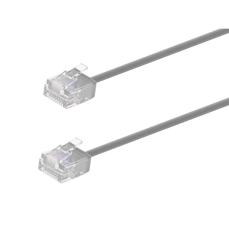 Monoprice Micro SlimRun Cat6 Ethernet Patch Cable - Stranded_ 550MHz_ UTP_ Pure 34227