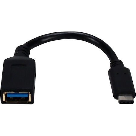 Qvs QVS CC2231MF 60W USB C Male to USB A Female Super Speed 5Gbps Cable - Black CC2231MF