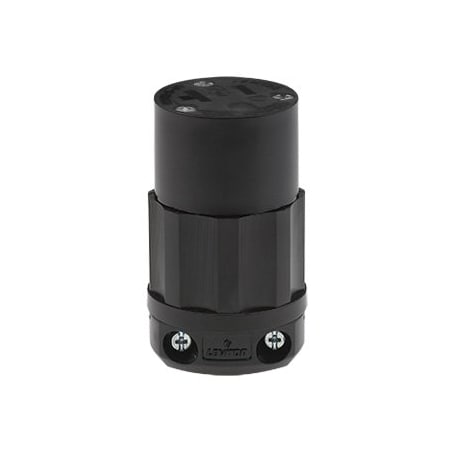 Leviton Industrial Grade Connector, Power Indication 20 Amp, 125 Volt 5369-PLB