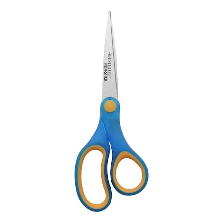 Westcott 7" Student Non-Stick Scissors, Assorted Colors, Ages 12+, 3PK 17832