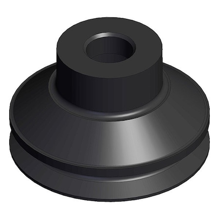Smc Pad Unit, Black, Bellows Pad ZP3-16BS