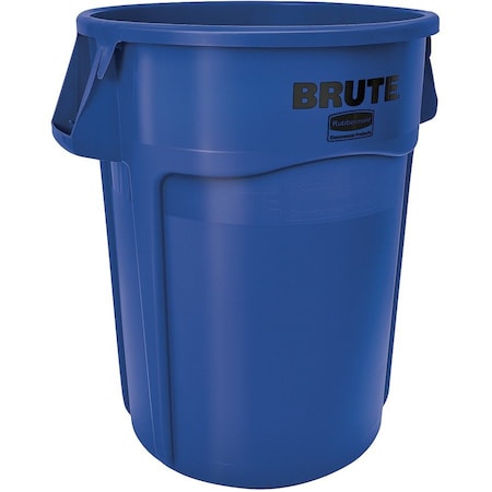 Rubbermaid Commercial Rubbermaid Brute 2643-60 Trash Container w/Venting Channels, 44 Gallon - Blue FG264360BLUE