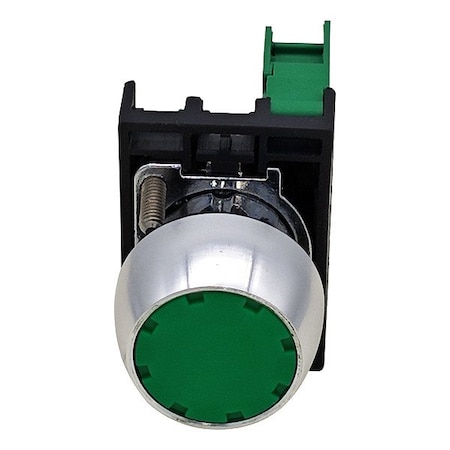 Dayton Push Button Operator, Flush, Momentary Action, Not Applicable Release, Non-Illuminated, Green GGS_116332