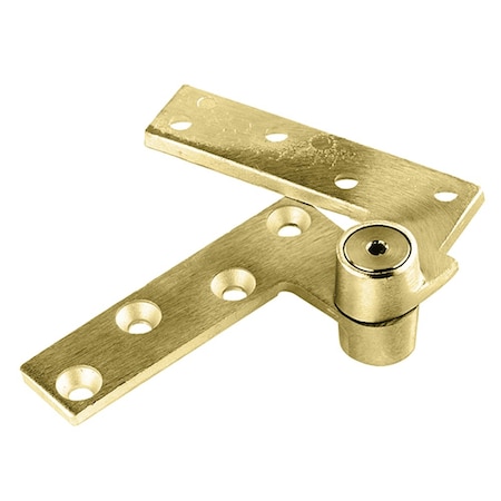 Rixson 3/4in Offset Top Pivot, Satin Brass Finish H180 606