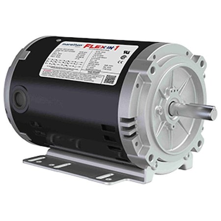 Leeson Three-Phase General Purpose Motor, 2 HP, 56HC Frame, 208-230/460V Voltage, 3,450 Nameplate RPM 056T34D15650