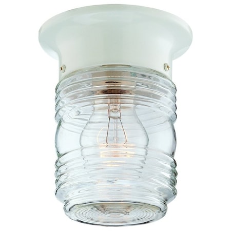 Boston Harbor Porch Light, 120 V, 60 W, Steel Fixture, White Fixture HV-66919-WH-3L