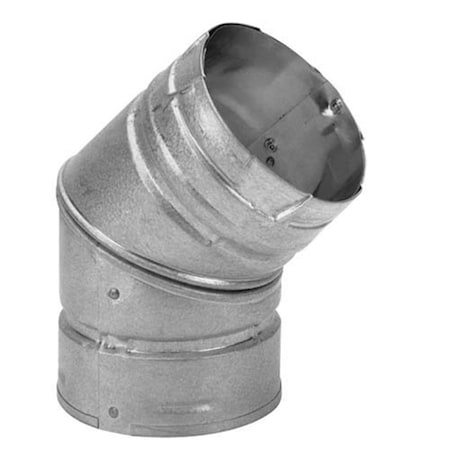 Homeric 4&apos, &apos, PelletVent Pro Galvalume 45 Degree Elbow HO929595