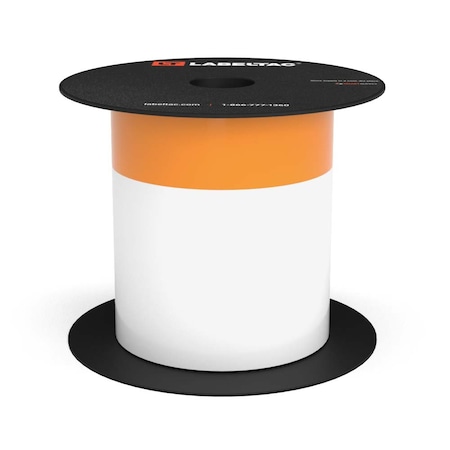 Labeltac LabelTac 4 and Pro Model Arc Flash Continuous Header Stock 4in x 75ft, 1.125in Header Stripe Orange LT406AFC-1.125