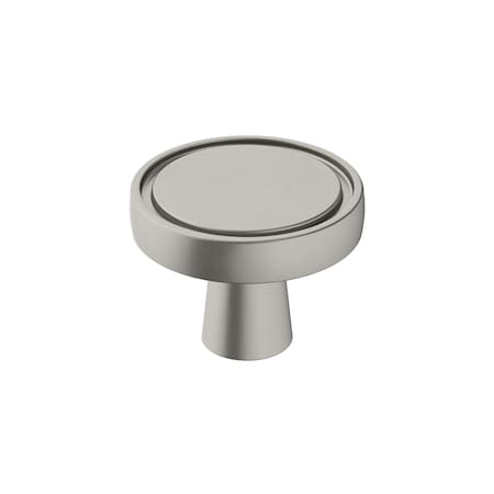 Amerock Destine 1-3/8 in 35 mm Diameter Satin Nickel Cabinet Knob BP36857G10