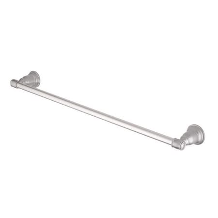 Oakbrook Collection Traditional Brushed Nickel Towel Bar 24 in. L Die Cast Zinc BN-OB4024BN