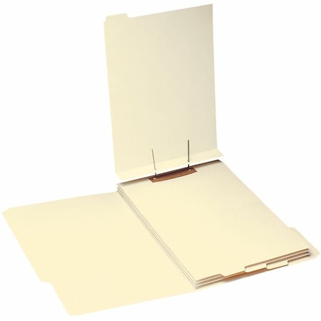 Smead STACKABLE FOLDER DIVIDERS W/ FASTENERS, 1/5-CUT END TAB, LEGAL SIZE, MANILA, 50PK 35650