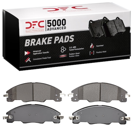 Dynamic Friction Co DFC 5000 Advanced Brake Pads - Ceramic 1551-1339-00