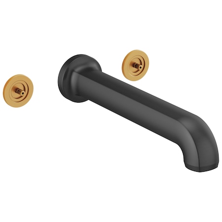 Brizo Kintsu Two-Handle Wall Mount Tub Filler, Less Handles T70406-BLLHP