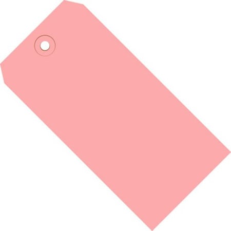 The Packaging Wholesalers Shipping Tags, #5, 4-3/4"L x 2-3/8"W, Pink, 1000/Pack G11051J