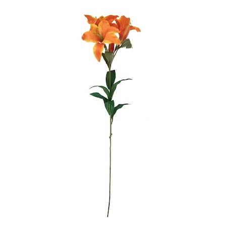 Allstate 30 in. Day Lily Artificial Silk Floral Spray Flowers, Orange 34738934