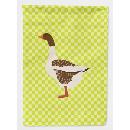 Carolines Treasures Pomeranian Rogener Goose Green Flag Garden Size BB7729GF