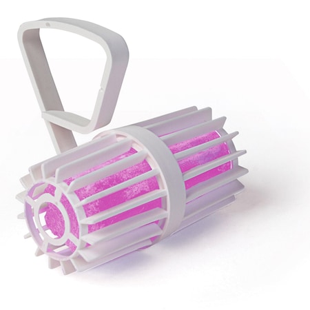 Hospeco Health Gards Non-Para Toilet Rim Cage White/Pink Cherry - Pack of 12 2901