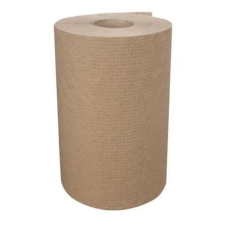 Right Choice Brown Hardwound Paper Towel Roll, 8 in x 350 ft, 12PK 78000002
