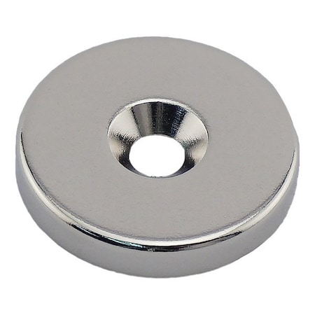 Zoro Select Rare Earth Magnet, Silver NR010020NCTS