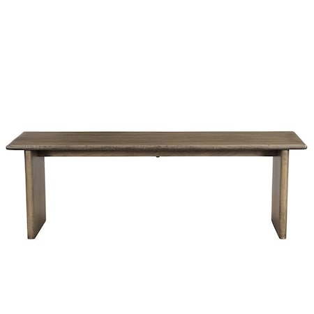 Homeroots 55" Brown Solid Wood Dining Bench 554623