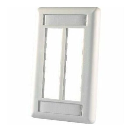 Ortronics 6-PORT FLUSH MOUNT UNLOADED, SINGLEGANG TRACJACK, WHITE 40300545-88