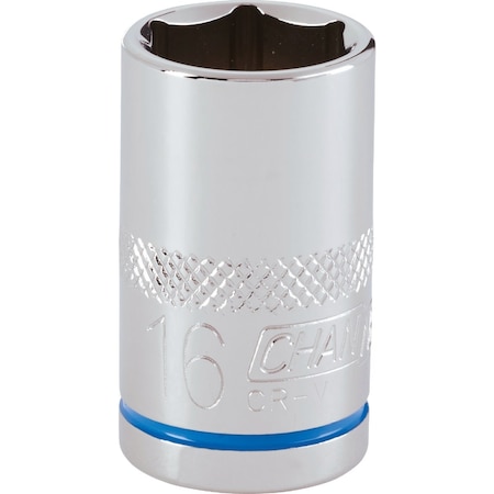 Channellock 1/2'' Drive 16 mm 6-Point Shallow Metric Socket 302806