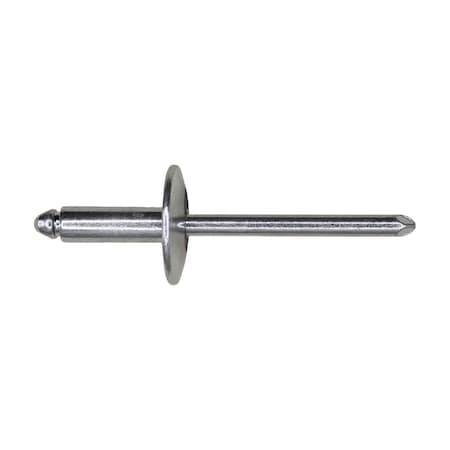 Auveco Pan-L Rivets Large Flange 5/8in Diameter 3/16in Grip 1/4in-3/8in, 100PK 8305