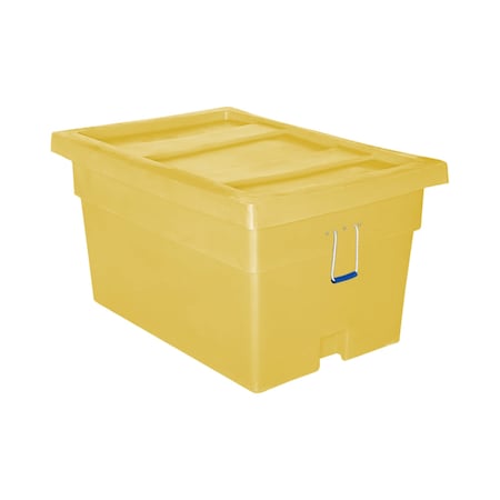 Myton Industries Bulk Ship Container, 24 cubic ft., 550lb. capacity, YLW MTX-1 YELLOW