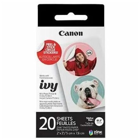 Canon ZINK PRE-CUT CIRCLE STICKER PAPER PACK 4967C001