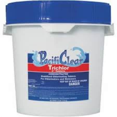 Water Techniques Trichlor 3 in. Tablets - 10 lbs Pail F008010040PC