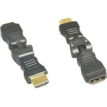 Cable Wholesale HDMI High Speed Swivel Adapter, HDMI Type-A Male To HDMI Type-A Female, Rotates 360 Degrees, 30HH-50300