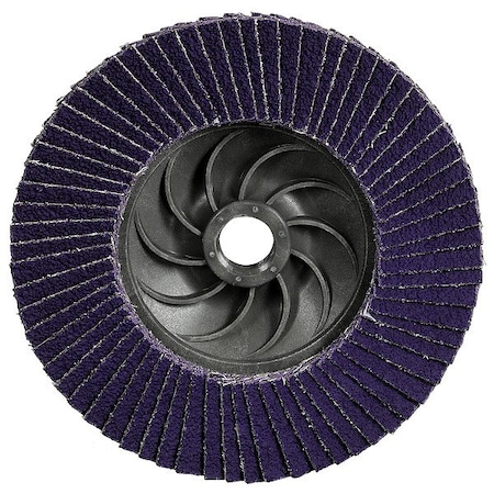 3M Cubitron Abrasive Flap Disc, Coated, Polyester, PK10 7100403690