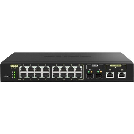 Qnap MICROCHIP VSC7448-02, 4GB DDR3, 16 PORT OF 2.5GBPS PORT WITH 802.3AT 30W, 2 10 QSW-M2116P-2T2S-US