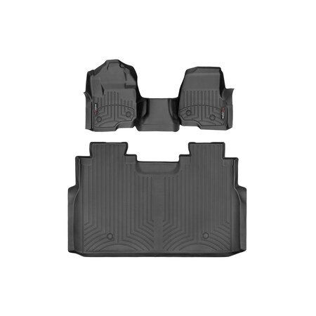 Weathertech Black, Front and Rear Floorliners for Vinyl Floors 4410321V-4410125V