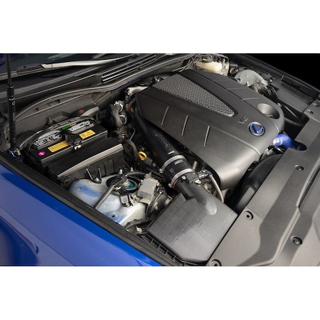 Hps Performance Air Intake Tube with Drop  in Air Filter, Black,  827-710WB