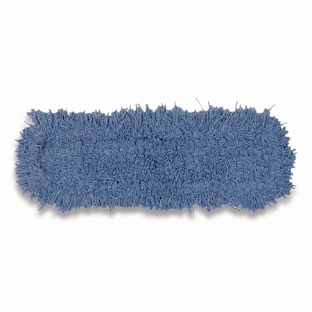 Rubbermaid Commercial Twisted Loop Blend Dust Mop, PIC/PET Polyester, 24in x 5in, Blue FGJ25300BL00