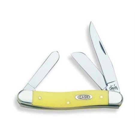 Case Knives Medium Stockman Yellow Handle 80035