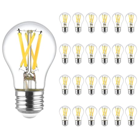 Luxrite A15 Edison LED Bulb, 60W Equivalent, 8.5W, Dimmable, 4000K Cool White, Enclosed Fixture, 24PK LR21693
