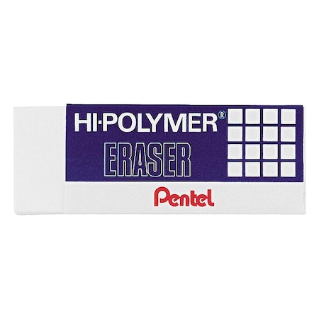 Pentel Block Eraser, White, PK3 PENZEH10BP3K6