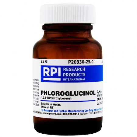 Rpi Phloroglucinol 1, 3, 5-Trihydroxybenzene, 25 Grams P20330-25.0