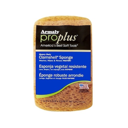 Aqua Sponge Armaly ProPlus 000 Medium Sponge, 738 in L, 4 in W, 212 in Thick, Polyester, Yellow 00010