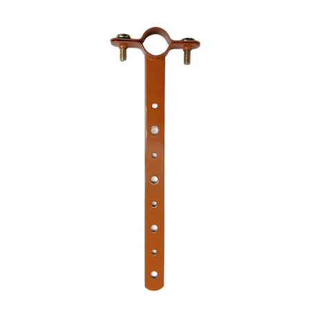 Empire Hanger 1/2 in. x 6 in. Copper Coated Carbon Steel Milford Pipe Hanger 131CT05006