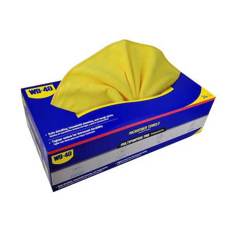 Wd-40 Multipurpose PRO Microfiber Towel - Yellow Color, 24PK L40146
