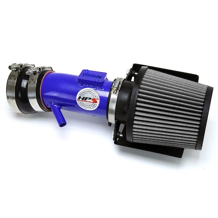 Hps Performance Air Intake Kit with Heat Shield, Blue, 827-680BL