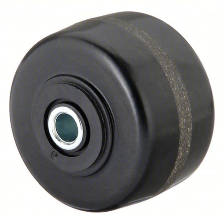 Zoro Select Caster Wheel, 3 1/4"dia, 700 lb, Black P-PH-033X020/050R-001