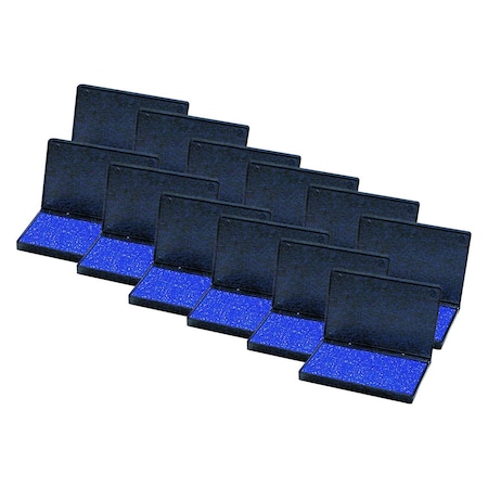 Charles Leonard Stamp Pad, Blue, 12PK 92215
