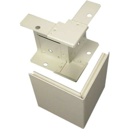 Legrand External Elbow Raceway, 4000 Series, 1 Channel, 4-3/4 in W, 1-1/2 in H, 5 in L, Ivory V4018