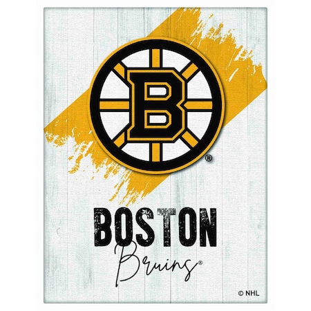 Holland Bar Stool Co Boston Bruins 15 in. x 20 in. Canvas Wall Art LCnvs